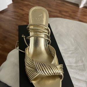 Marc Fisher Gold Heels